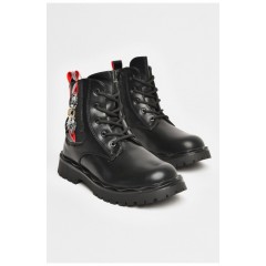 Ботинки детские для девочки черного цвета зимние 206526L