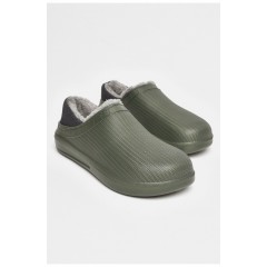 Галоши мужские на меху зеленого цвета 206566L