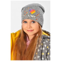 Шапка дитяча сіра 137720L Шапка дитяча сіра 137720L