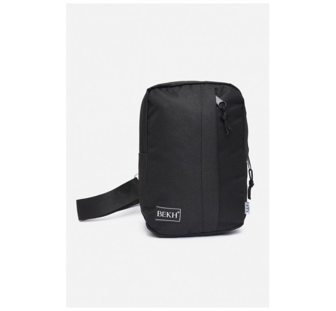 Сумка мужская из-за плеча черного цвета 154592L