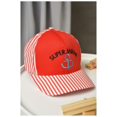 Кепка дитяча для хлопчика червоного кольору 155924L