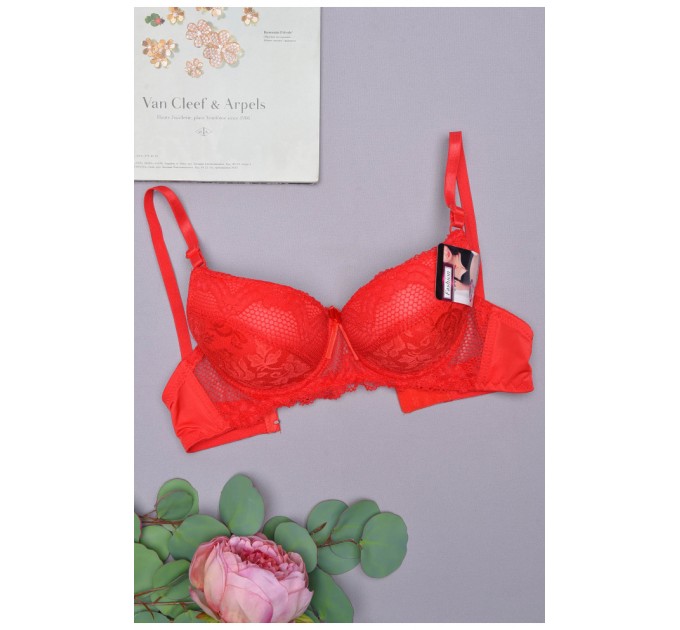 Бюстгалтер жіночий червоного кольору чашка B 157940L