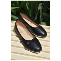 Балетки дитячі чорного кольору однотонні 158550L