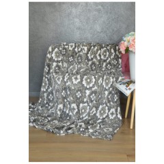 Плед зеленого кольору з квітковим принтом розмір 200*220 158598L