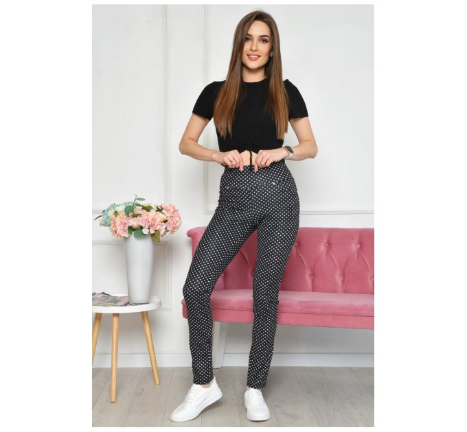 Штани жіночі чорного кольору 158740L