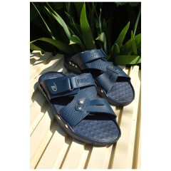 Шльопанці чоловічі темно-синього кольору 159358L