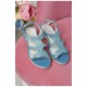 Босоніжки дитячі блакитного кольору 160534L
