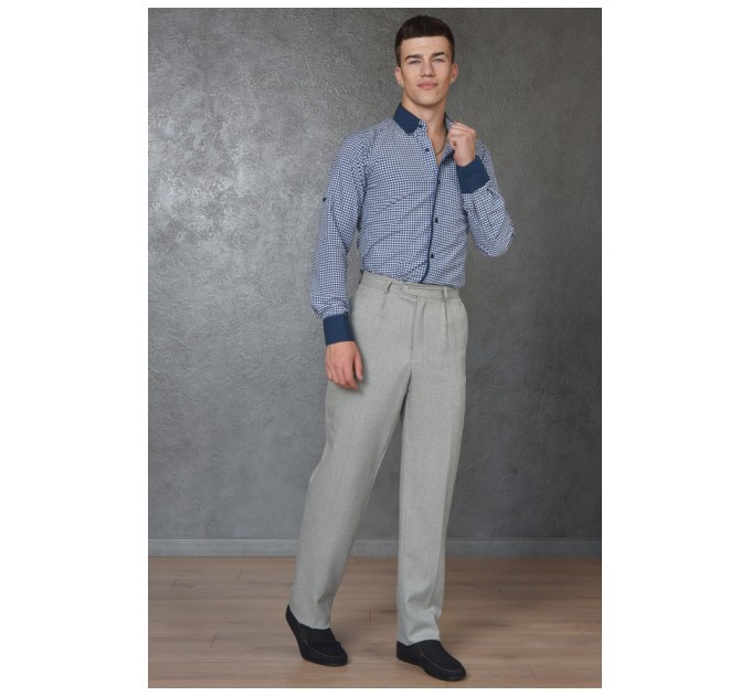 Штани чоловічі сірого кольору розмір 44 160582L