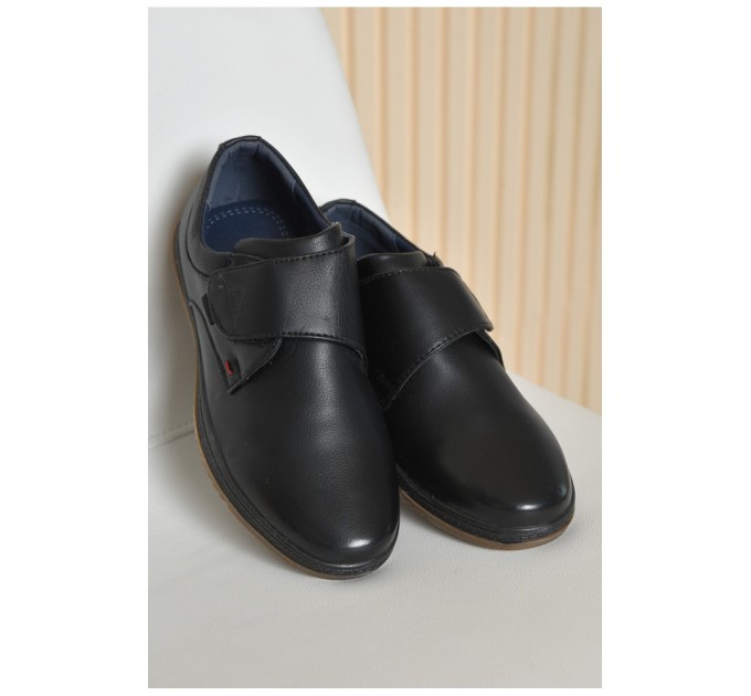 Туфлі дитячі для хлопчика чорного кольору 163815L