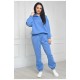 Спортивний костюм жіночий на флісі блакитного кольору 165923L