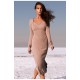 Платье женское бежевого цвета 166734L