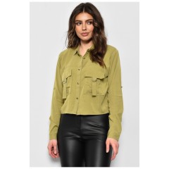 Сорочка жіноча оливкового кольору 168961L