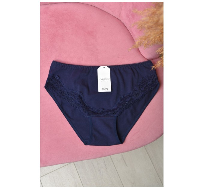 Труси жіночі однотонні синього кольору 169401L