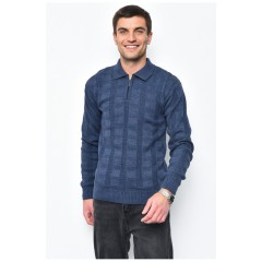 Светр чоловічий синього кольору акриловий 169908L