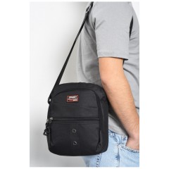 Сумка чоловіча через плече чорного кольору 171087L