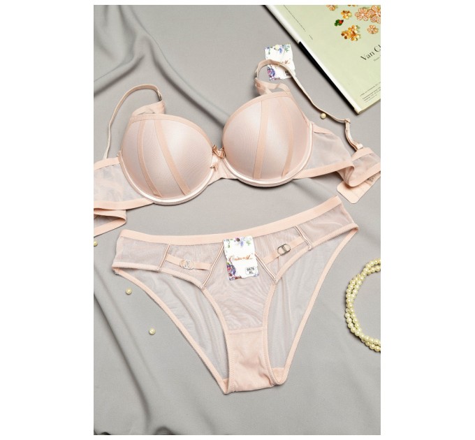 Комплект жіночий пудрового кольору чашка С 171221L