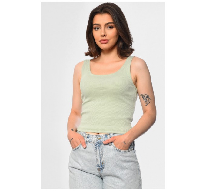 Женская майка салатового цвета 173919L