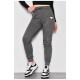 Спортивные штаны женские трикотажные темно-серого цвета 174463L Спортивные штаны женские трикотажные темно-серого цвета 174463L