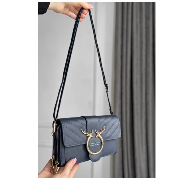 Женский клатч синего цвета 175140L