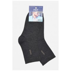 Носки мужские демисезонные темно-серого цвета 175494L