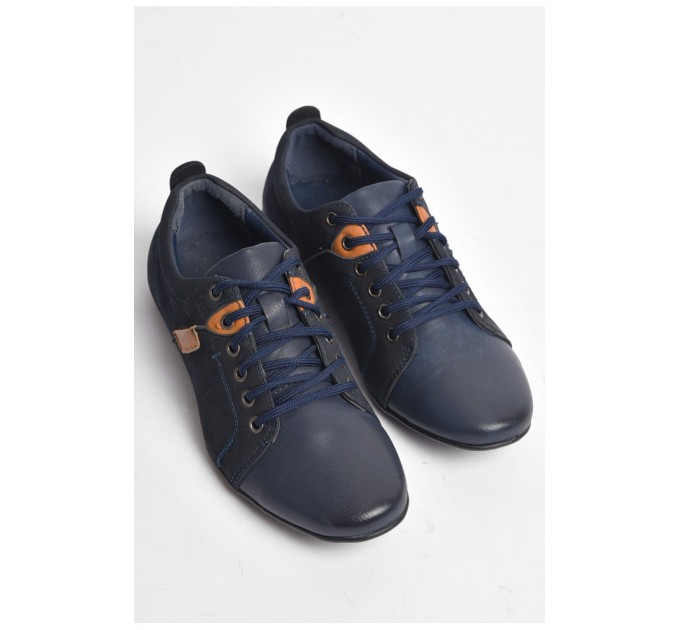 Туфлі дитячі для хлопчика темно-синього кольору 176098L