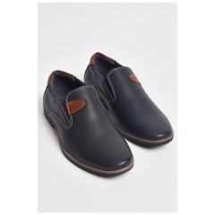Туфлі дитячі для хлопчика темно-синього кольору 176102L