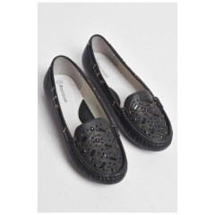 Балетки дитячі для дівчинки чорного кольору 176395L