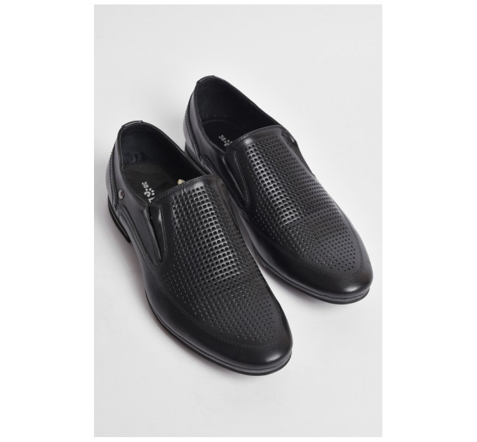 Туфли подростковые для мальчика черного цвета 176500L