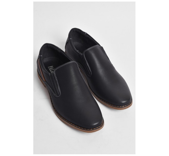 Туфли подростковые для мальчика черного цвета 176503L