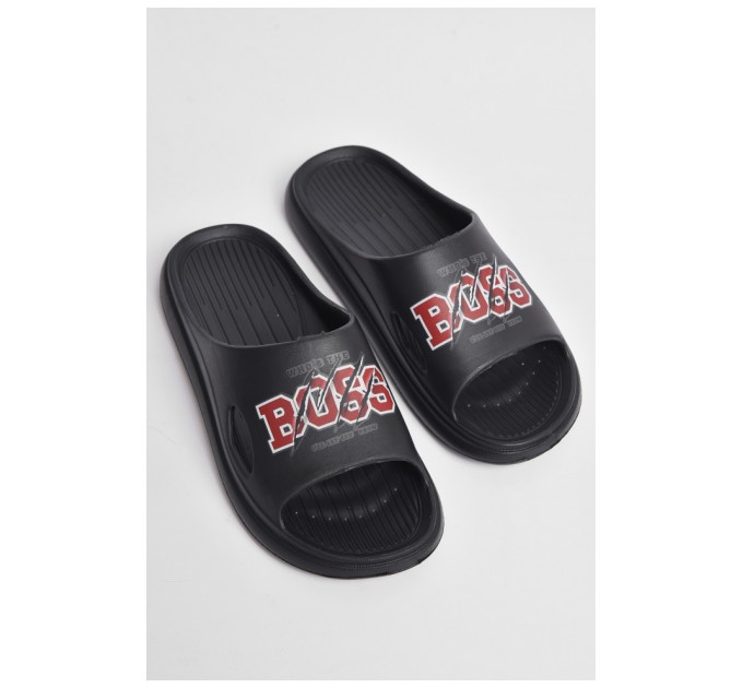 Шлепанцы мужские пена черного цвета 177058L