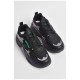 Кросівки чоловічі чорного кольору на шнурівці 177192L Кросівки чоловічі чорного кольору на шнурівці 177192L