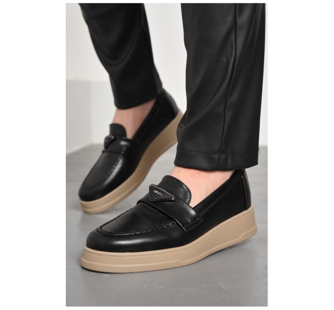 Лоферы женские черного цвета 178042L