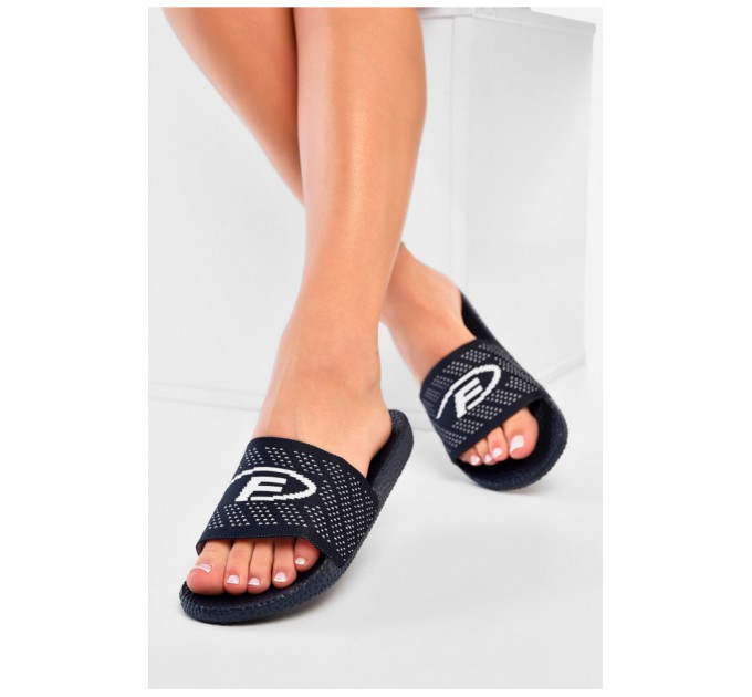 Шльопанці жіночі темно-синього кольору 178518L