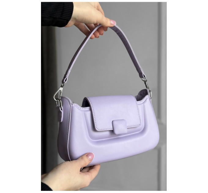 Сумка женская из экокожи сиреневого цвета 178743L