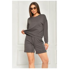 Костюм жіночийтемно-сірого кольору 179611L