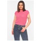 Футболка жіноча трикотажна рожевого кольору 179710L