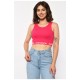Топ-майка у рубчик жіноча рожевого кольору 179832L
