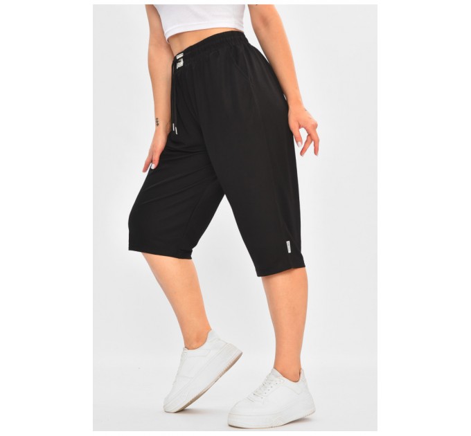 Бриджі жіночі батальні чорного кольору 179853L