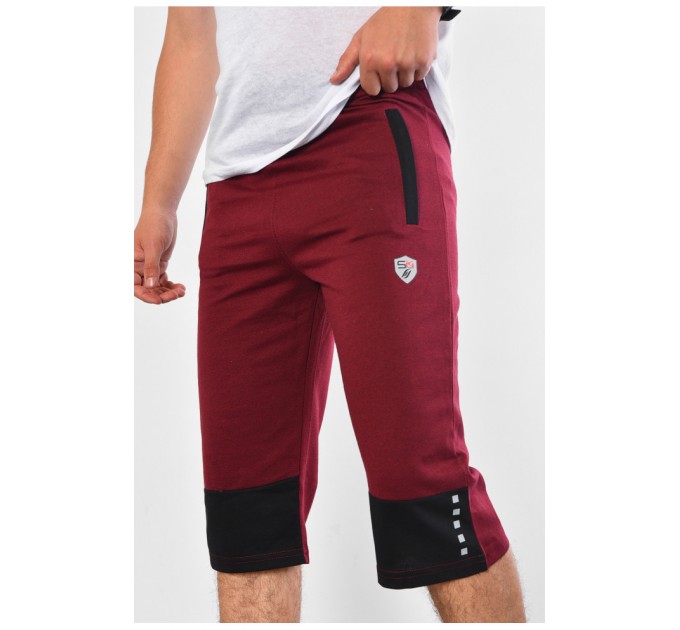 Бриджі чоловічі бордового кольору 180467L