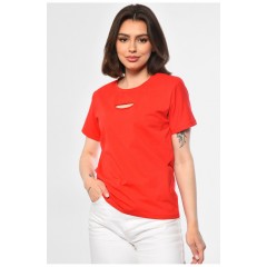 Футболка жіноча червоного кольору 180928L