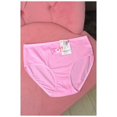 Труси жіночі напівбатальні рожевого кольору 181059L