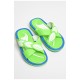 Шлепанцы детские для девочки салатового цвета 181223L
