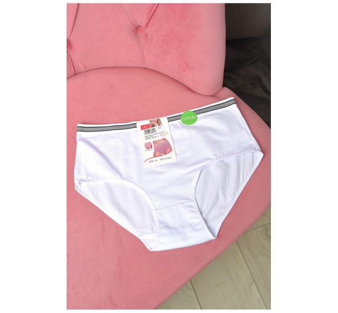 Труси жіночі напівбатальні бiлого кольору 181261L