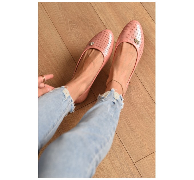 Балетки жіночі рожевого кольору 181410L