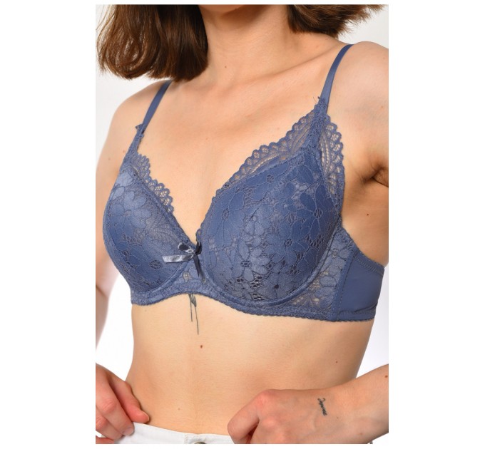 Бюстгальтер жіночий синього кольору чашка В 181566L
