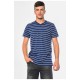 Футболка чоловіча в смужку темно-синього кольору 181654L