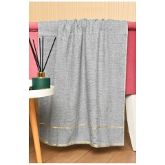 Полотенце банное махровое серого цвета 181820L