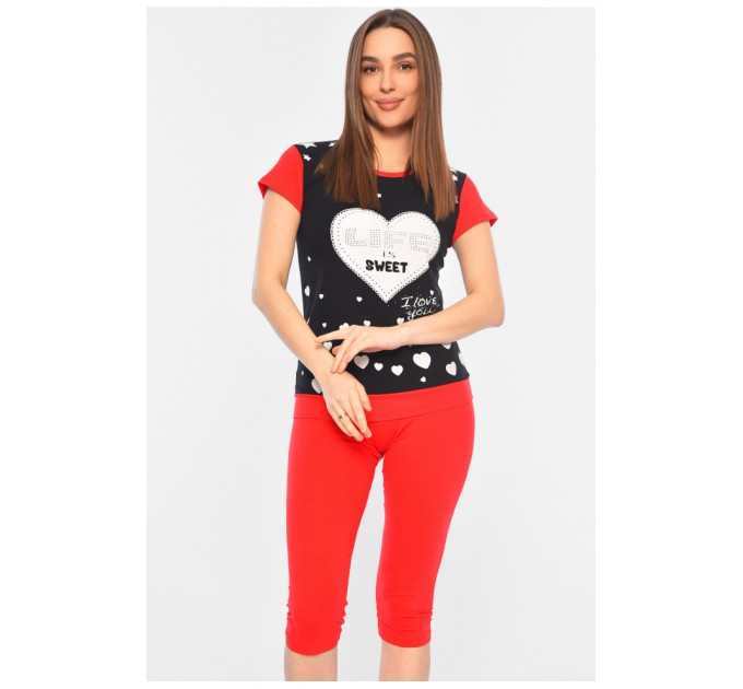 Піжама жіноча червоного кольору 181996L