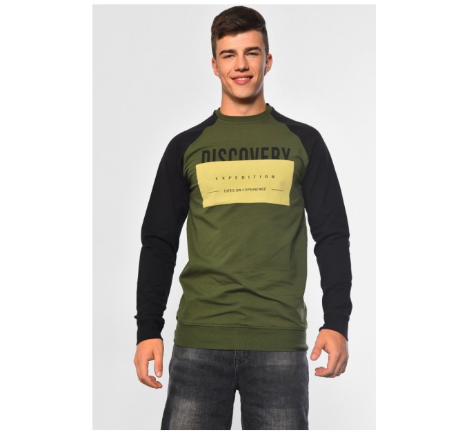 Світшот чоловічий кольору хакi 182147L