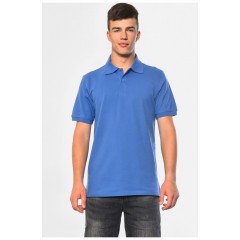 Футболка чоловіча поло синього кольору 182166L Футболка чоловіча поло синього кольору 182166L